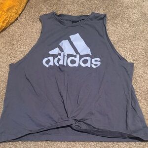 Adidas Charcoal Sleeveless Top